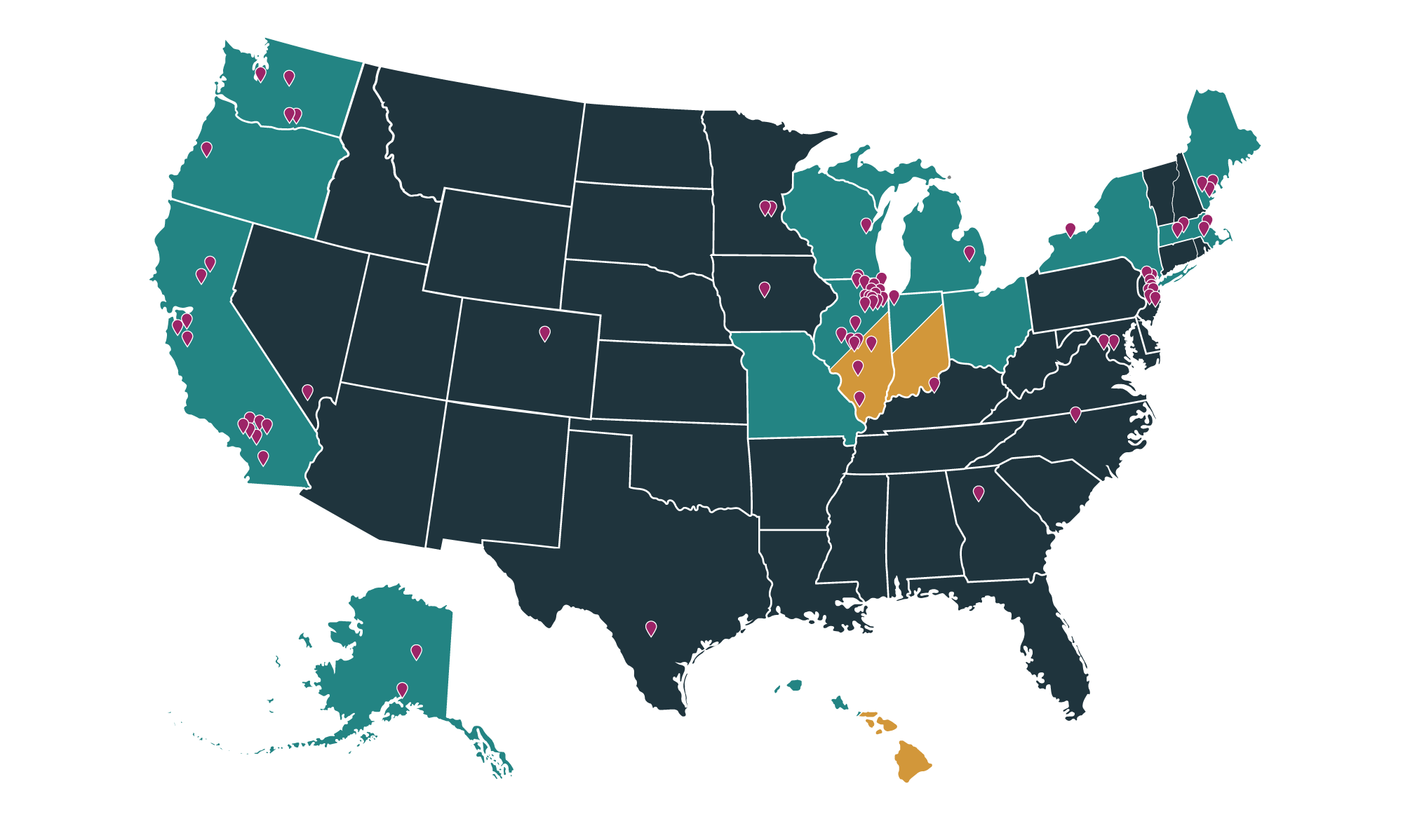 CEC network map